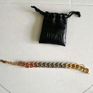 Luv aj tri colored link bracelet